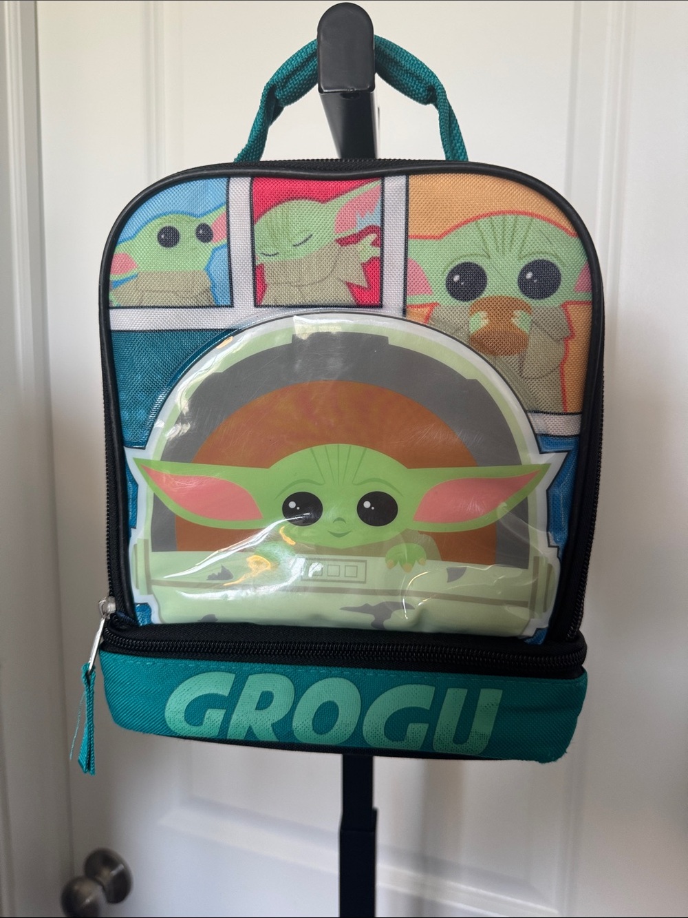 Grogu Lunchbox Bag - Teal & Green Baby Yoda Design